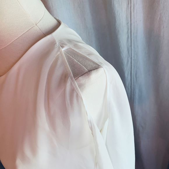 White House Black Market Asymetrical Blouse - Picture 5 of 8